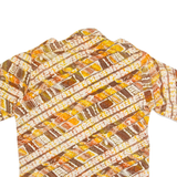 Mens Shirt Orange 90s Striped M