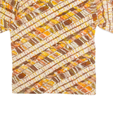 Mens Shirt Orange 90s Striped M