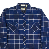RUGGED WEAR BY BOG Mens Lumberjack Shirt Blue 90s Check Long Sleeve M