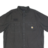CARHARTT Loose Fit Tall Mens Worker Shirt Black XL