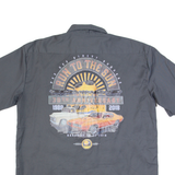 DICKIES Run To The Sun Mens Worker Shirt Grey L