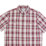CARHARTT Relaxed Fit Mens Shirt Red Check L