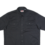 WRANGLER Mens Plain Shirt Black L