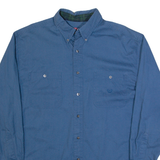 CHAPS RALPH LAUREN Mens Plain Shirt Blue Long Sleeve L
