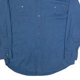 CHAPS RALPH LAUREN Mens Plain Shirt Blue Long Sleeve L