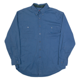 CHAPS RALPH LAUREN Mens Plain Shirt Blue Long Sleeve L