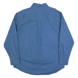 CHAPS RALPH LAUREN Mens Plain Shirt Blue Long Sleeve L