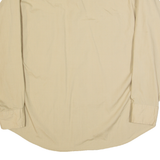 LEVI'S Mens Plain Shirt Beige 90s Long Sleeve L