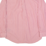 TOMMY HILFIGER Academy Poplin Mens Shirt Red Striped Long Sleeve M