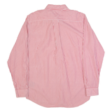 TOMMY HILFIGER Academy Poplin Mens Shirt Red Striped Long Sleeve M