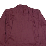 WRANGLER Mens Plain Shirt Maroon Long Sleeve XL