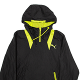 PUMA Mesh Lined Mens Anorak Jacket Black Hooded S
