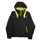 PUMA Mesh Lined Mens Anorak Jacket Black Hooded S