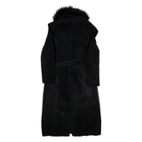 ANGESI Belted Womens Overcoat Jacket Black UK 12