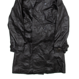 FRENCH EYE Belted Womens Trench Jacket Black L