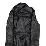 FRENCH EYE Belted Womens Trench Jacket Black L