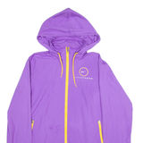 NIKE Womens Track Jacket Purple Hooded XL