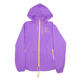 NIKE Womens Track Jacket Purple Hooded XL