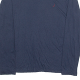 NAUTICA Mens T-Shirt Blue Long Sleeve Crew Neck M