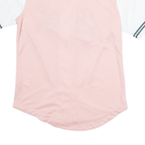 KARL KANI Womens Jersey Pink Button Neck S