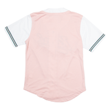 KARL KANI Womens Jersey Pink Button Neck S