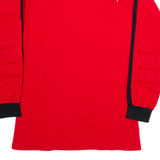 PUMA Padded Shoulders Mens Jersey Red Long Sleeve M
