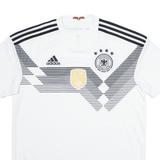 ADIDAS Deutscher Fussball-bund Mens Football Shirt Jersey White V-Neck M