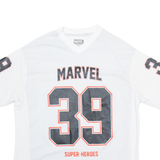 MARVEL 39 Super-heroes Mens Jersey White V-Neck M