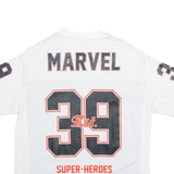 MARVEL 39 Super-heroes Mens Jersey White V-Neck M