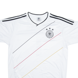 DEUTSCHER Fussball-bund Mens Football Shirt Jersey White V-Neck XL