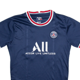 PARIS MESSI 30 Mens Football Shirt Jersey Blue S