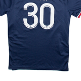 PARIS MESSI 30 Mens Football Shirt Jersey Blue S