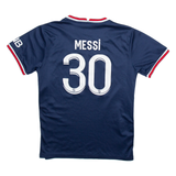 PARIS MESSI 30 Mens Football Shirt Jersey Blue S