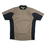 LOFFLER Cycling Mens Jersey Brown 1/2 Zip L