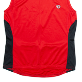 OPEARL IZUMI Cycling Womens Jersey Red Sleeveless 1/2 Zip XL