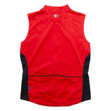 OPEARL IZUMI Cycling Womens Jersey Red Sleeveless 1/2 Zip XL