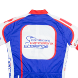 W'AMS Full Zip Cycling Mens Jersey Blue L