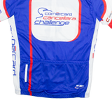 W'AMS Full Zip Cycling Mens Jersey Blue L