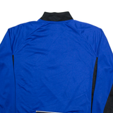 CRANE Cycling Mens Jersey Blue Long Sleeve 1/4 Zip L