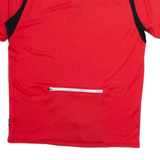 HT Cycling Mens Jersey Red 1/4 Zip L