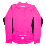 MUDDYFOX Cycling Womens Jersey Pink Long Sleeve 1/2 Zip UK 10