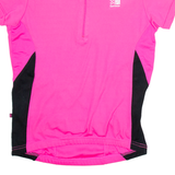 KARRIMOR Cycling Womens Jersey Pink 1/4 Zip S