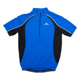 MOVE'N RIDE Cycling Mens Jersey Blue 1/2 Zip XL