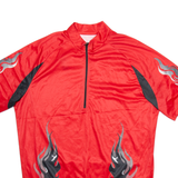 CRANE Cycling Mens Jersey Red 1/2 Zip XL