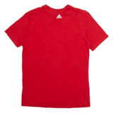 ADIDAS Mens T-Shirt Red S