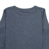 TOM TAILOR Mens T-Shirt Blue Long Sleeve S