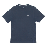 NIKE Mens T-Shirt Blue Crew Neck S
