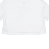 NIKE Loose Fit Cropped Womens T-Shirt White Crew Neck S