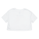 NIKE Loose Fit Cropped Womens T-Shirt White Crew Neck S