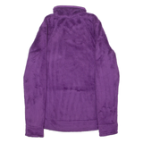 THE NORTH FACE Faux Fur Womens Jumper Purple 1/4 Zip XS
